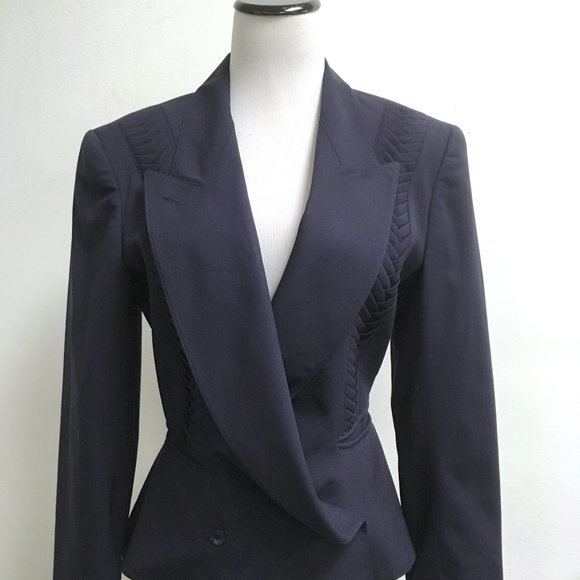 Claude Montana Jackets & Blazers - CLAUDE MONTANA Double breasted peplum blazer jacket  i40 vintage